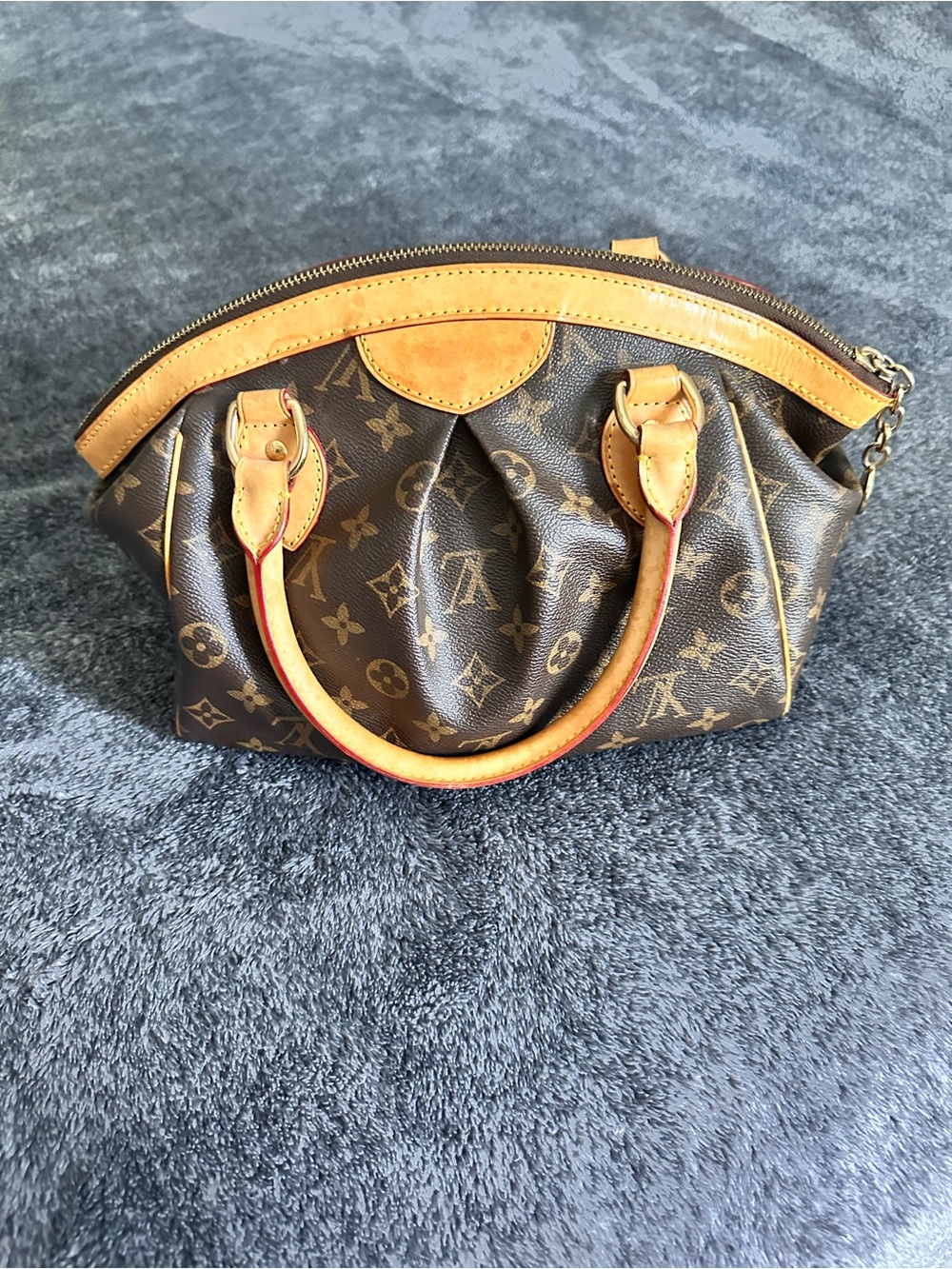 Louis Vuitton Monogram Satchel in Brown and Tan authentic